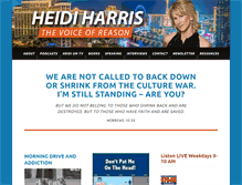 Tablet Screenshot of heidiharris.com
